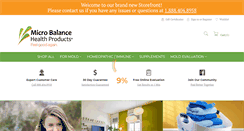 Desktop Screenshot of microbalancehealthproducts.com